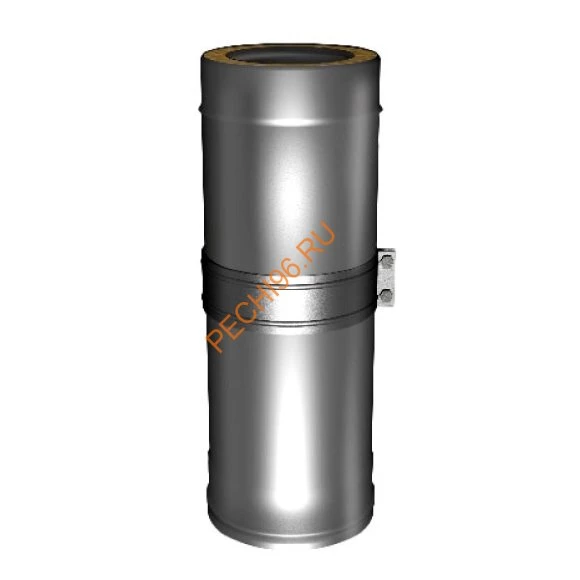 Сэндвич-труба телескопическая ВУЛКАН V50R, L=260-380 мм, нержавейка AISI 321/304, d 200/300 мм