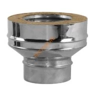 Переходник конус моно-термо ВУЛКАН V50R, нержавейка AISI 321/304, d 250/350 мм