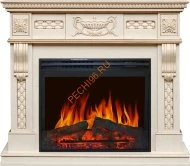 Электрокамин Royal Flame Corsica Слоновая кость с патиной с очагом Jupiter FX New
