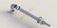 Комплект коаксиального дымохода Rinnai 1000L 60/100 мм, антилед