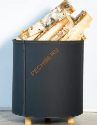Дровница Fire&Wood Tallin, экокожа графит