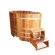 Купель для бани Blumenberg TBK 130х79 Premium овальная из камбалы (чертеж 130/7)