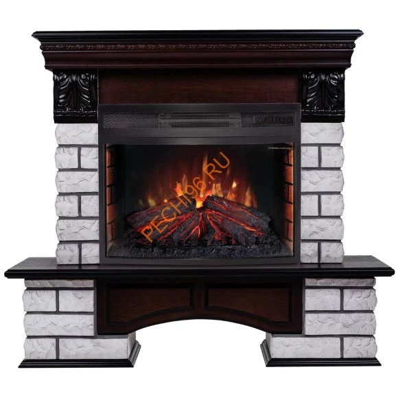 Электрокамин RealFlame Country Lux Rock 25,5 AO с очагом Firefield 25 S IR