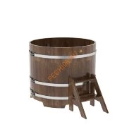 Купель для бани BentWood круглая из сращённой морёной лиственницы, D 1,17м