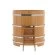 Купель для бани BentWood угловая из лиственницы Премиум, 1,19х1,19 м