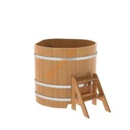 Купель для бани BentWood угловая из лиственницы Премиум, 1,03х1,03 м