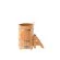Купель для бани BentWood овальная из сращённой лиственницы, 0,69х1,31 м