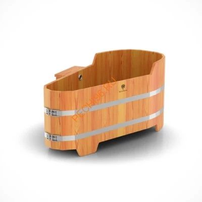 Купель для бани BentWood угловая из морёной лиственницы Премиум, 1,03х1,03 м