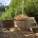 Уличная купель Фурако BentWood из кедра с внутренней печью стандарт, h 1000мм