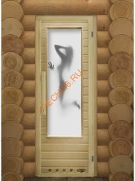 Дверь DoorWood Элит «Искушение» со стеклом с фотопечатью, 1850х730 мм