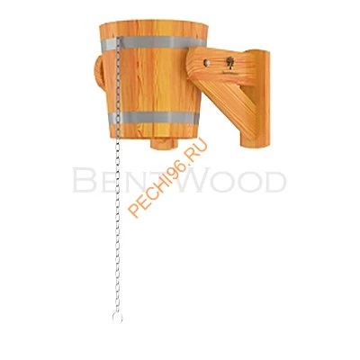 Купель для бани BentWood угловая из морёной лиственницы Премиум, 1,03х1,03 м
