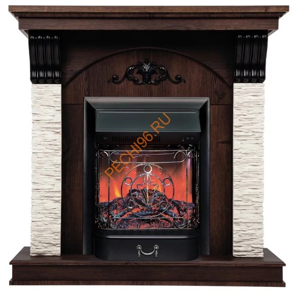 Электрокамин RealFlame Corfino STD/EUG/18 с очагом Majestic Lux BL