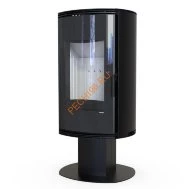 Печь-камин DEFRO HOME ORBIS TOP, 9кВт черная сталь