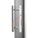 Двери стеклянные двустворчатые Grandis GS 13х19-MG-Н-Si