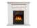 Электрокамин Electrolux Classic EFP/P-1020LS с порталом Firelight Porto Classic, сланец белый, беленый дуб
