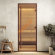 Дверь стеклянная DoorWood Хамам АРТ Wood 50 прозрачная