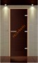 Дверь стеклянная ALDO NEW «бронза матовая» 690*1990 мм коробка бук
