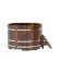 Купель для бани BentWood круглая из морёной лиственницы Премиум, D1,5 м