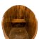 Купель для бани BentWood овальная из сращённой морёной лиственницы, 0,69х1,31 м