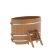 Купель для бани BentWood овальная из дуба Премиум, 0,80х1,42 м