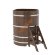 Купель для бани BentWood угловая из мореного дуба Премиум, 1,03х1,03 м