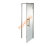 Дверь стеклянная Grandis GS 7х21-М1-Н-Si коробка алюминий Silver