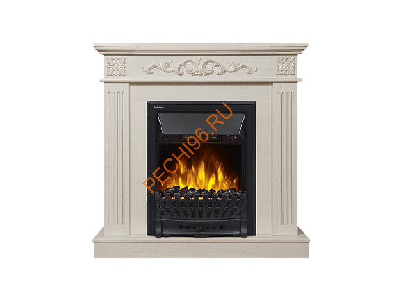 Электрокамин Electrolux Classic EFP/P-1020LS с порталом Firelight Noce Classic, беленый дуб